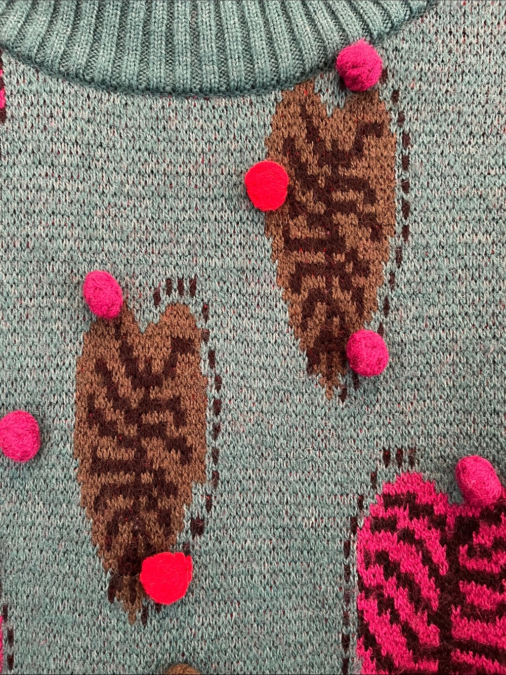 Farm Rio Monstera Hearts Sweater - Picture 3 of 5